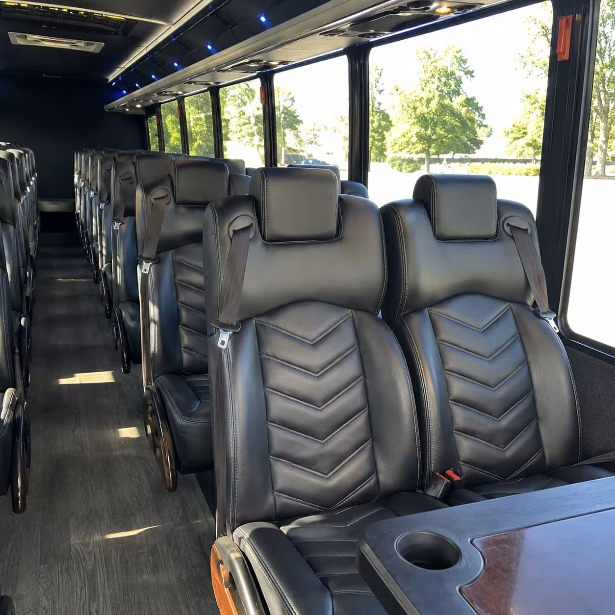 28 passenger minibus interior