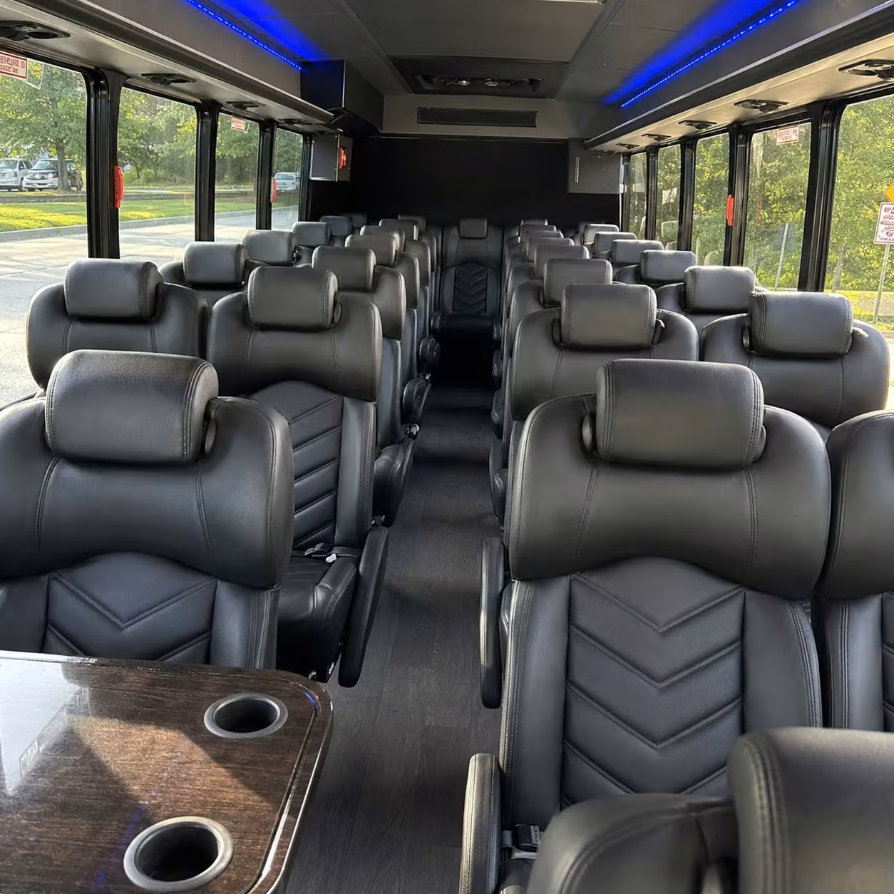30 passenger minibus inside