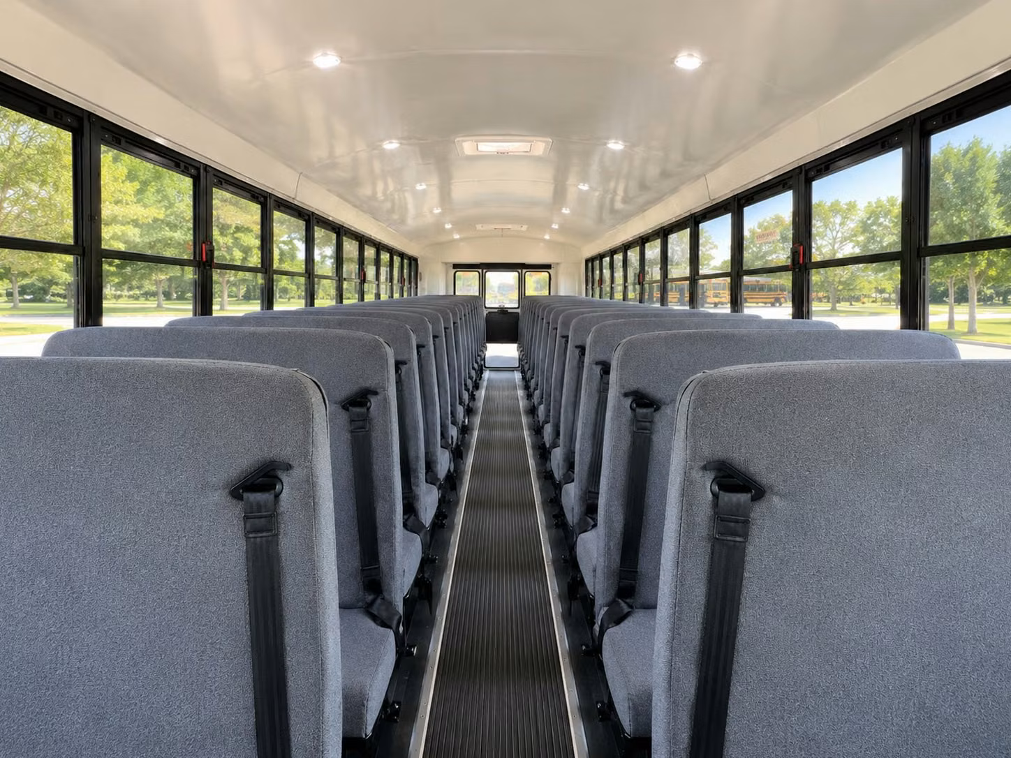 school bus interior