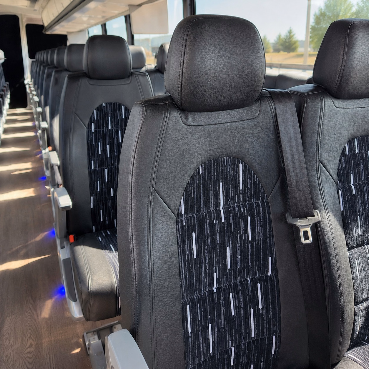 vallejo charter bus rental interior